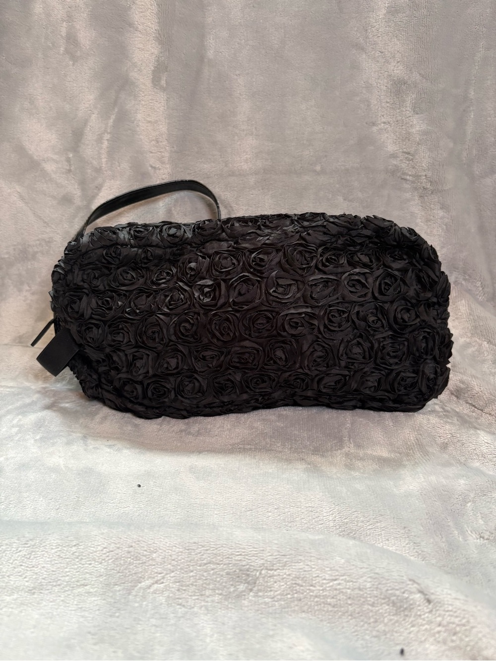 Vintage - KORS Michael Kors Textured Rose-Embellished Clutch/Pochette